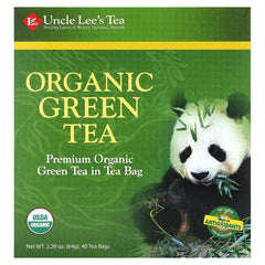 Uncle Lee's Organic Green Tea box front view