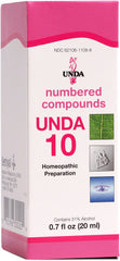 UNDA 10 Numbered Compounds bottle with label