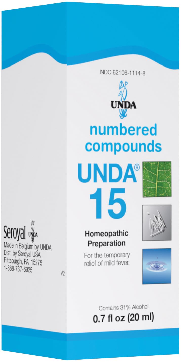 UNDA 15 Numbered Compounds bottle label