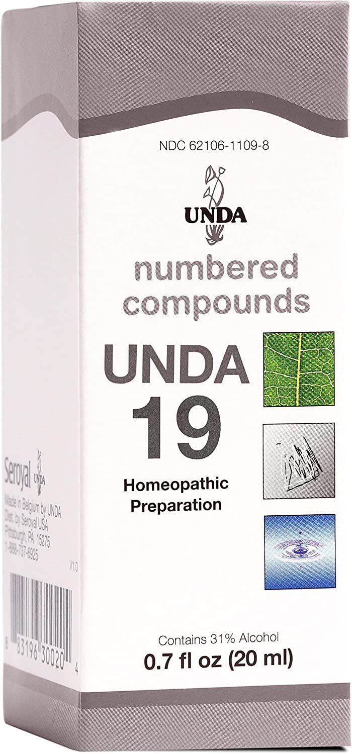 UNDA 19 Numbered Compounds bottle and box - 0.7 fl oz