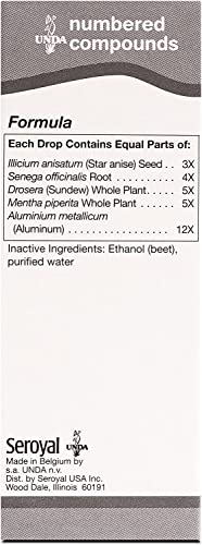 Close-up of UNDA 19 Numbered Compounds packaging