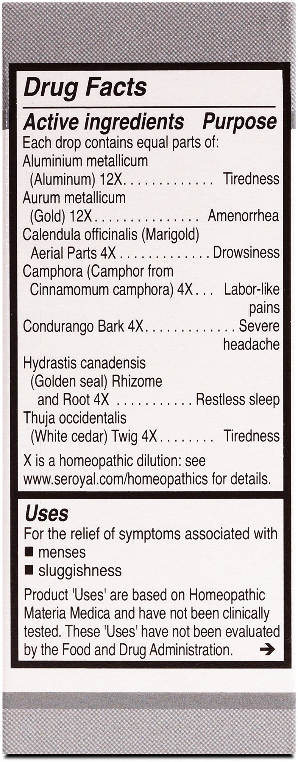 UNDA 21 Numbered Compounds packaging and label details