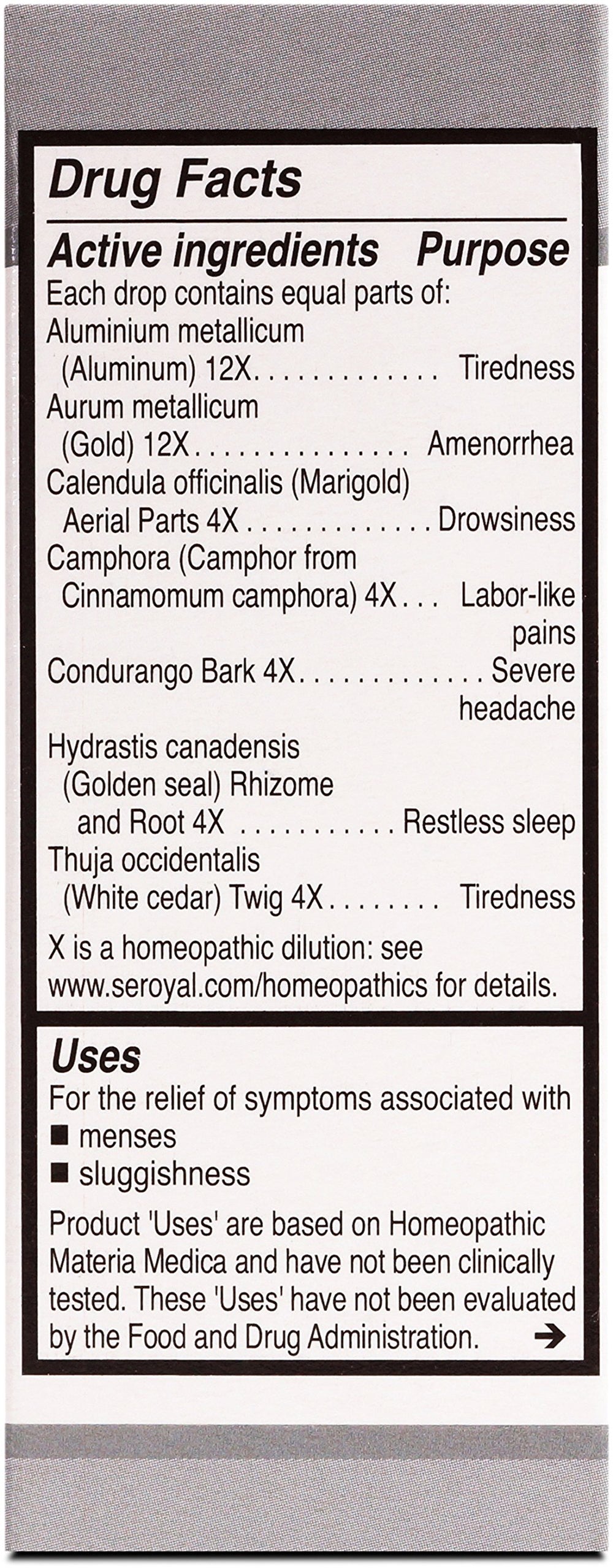 UNDA 21 Numbered Compounds packaging and label details