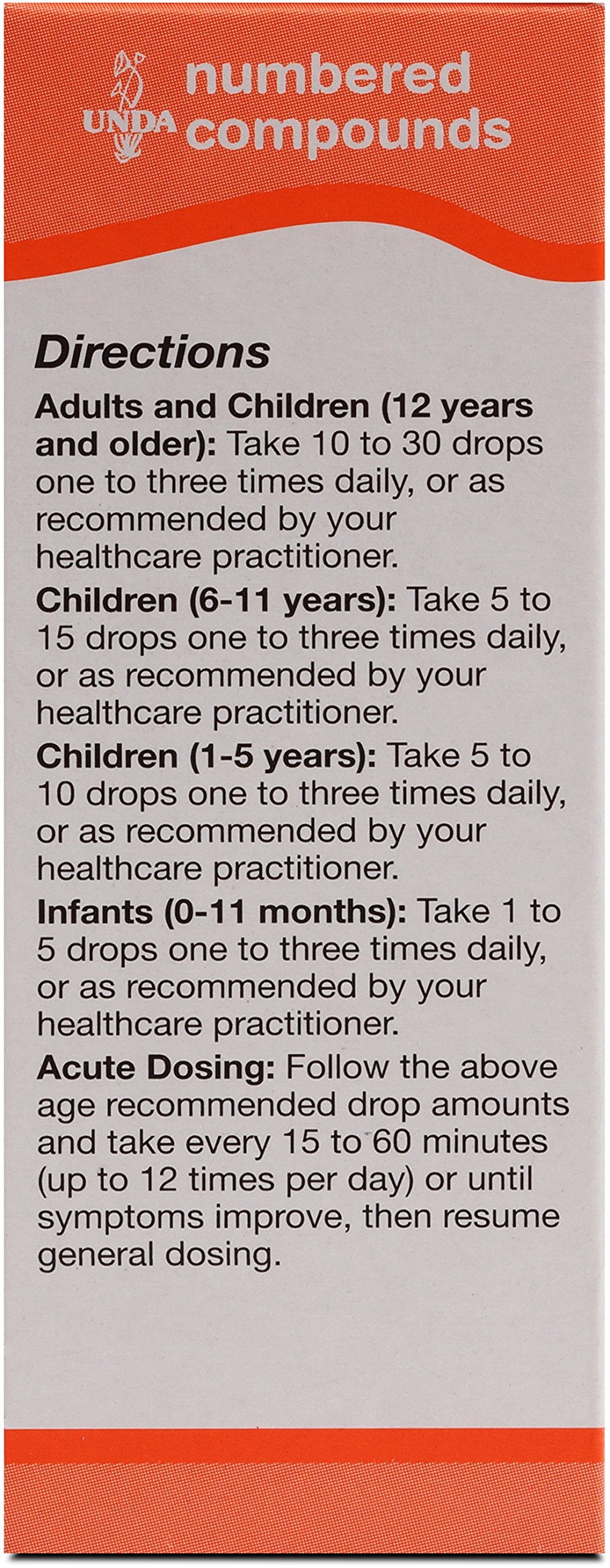 UNDA 219 Numbered Compounds packaging box and bottle