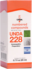 UNDA 228 Numbered Compounds bottle and label