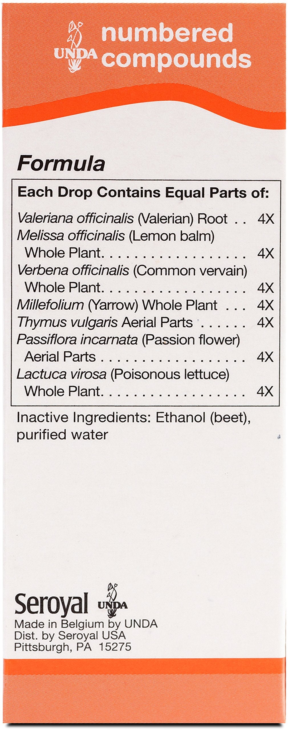UNDA 228 Numbered Compounds box and bottle (0.7 fl oz)