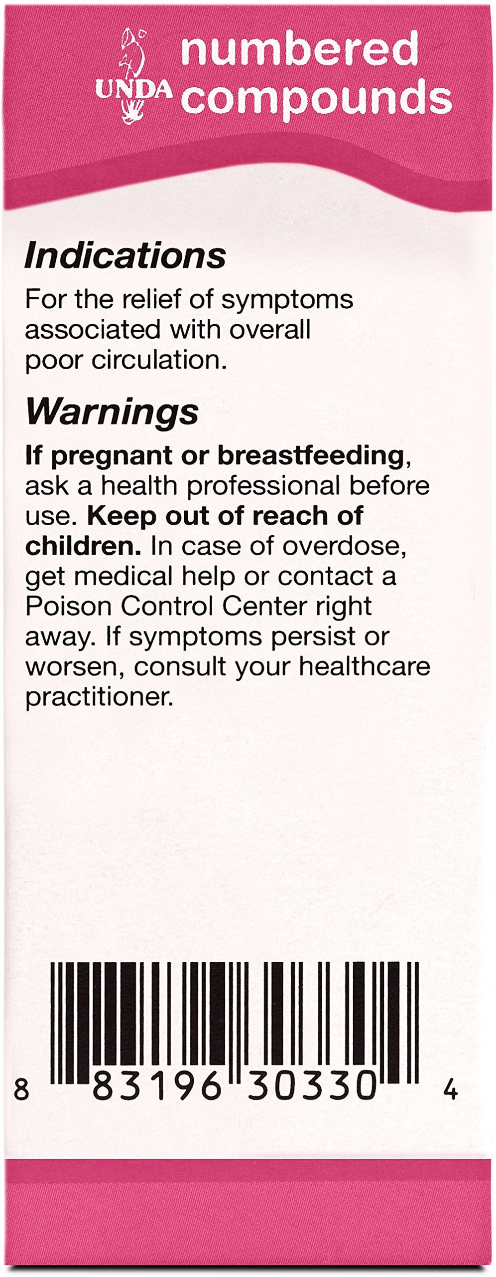 UNDA 248 Numbered Compounds packaging and bottle on a clean background