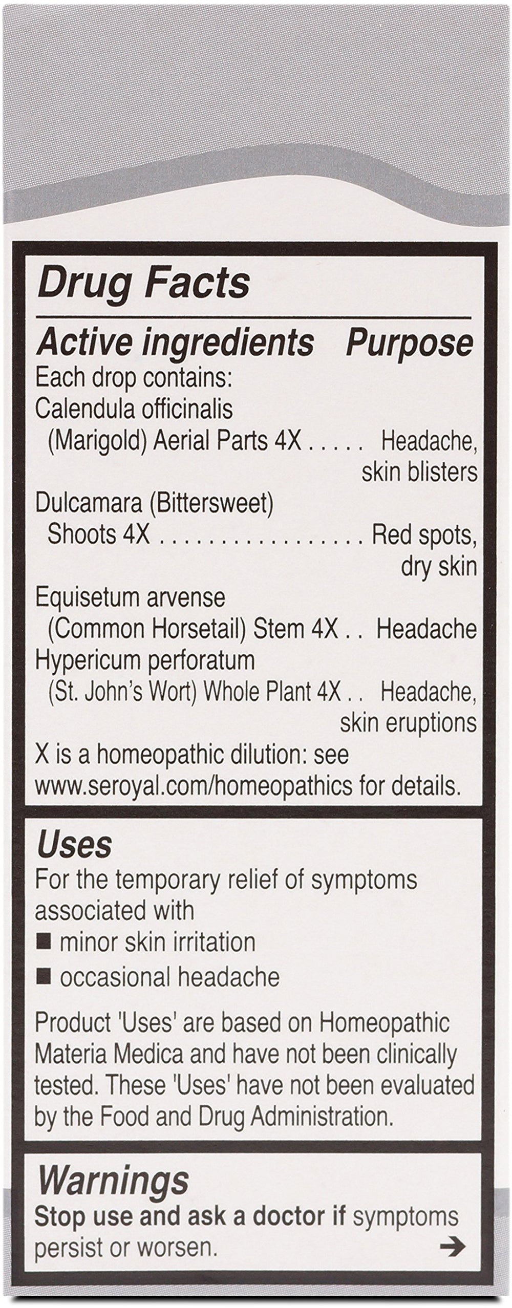 Close-up of UNDA 270 Numbered Compounds bottle