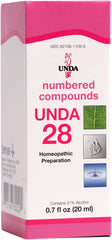 UNDA 28 Numbered Compounds bottle, 0.7 fl oz