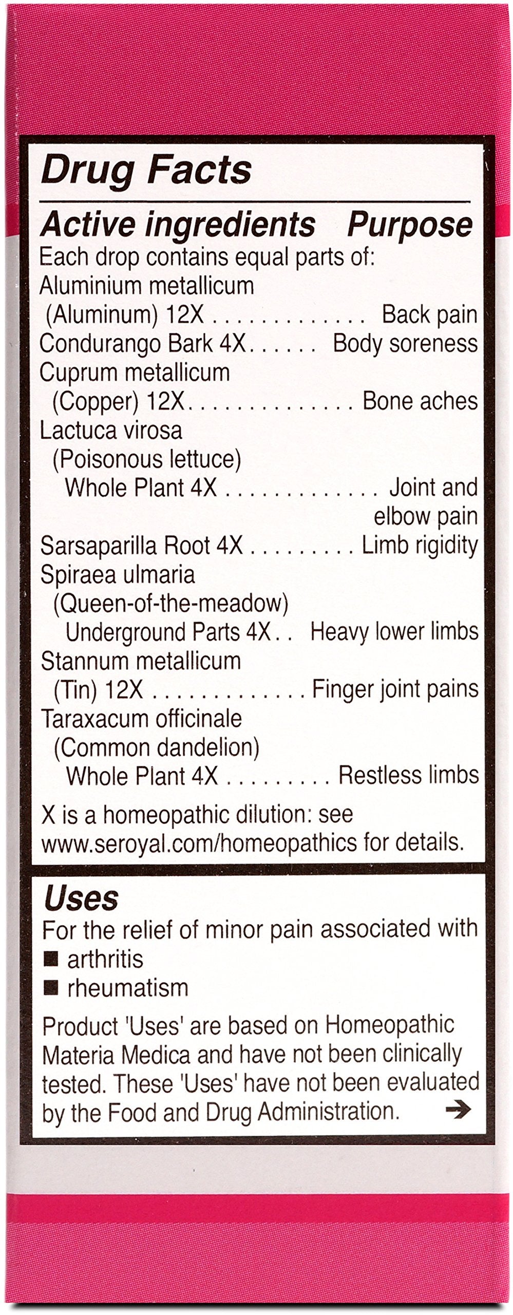 Close up of UNDA 28 Numbered Compounds bottle label
