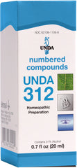 UNDA 312 Numbered Compounds bottle and label