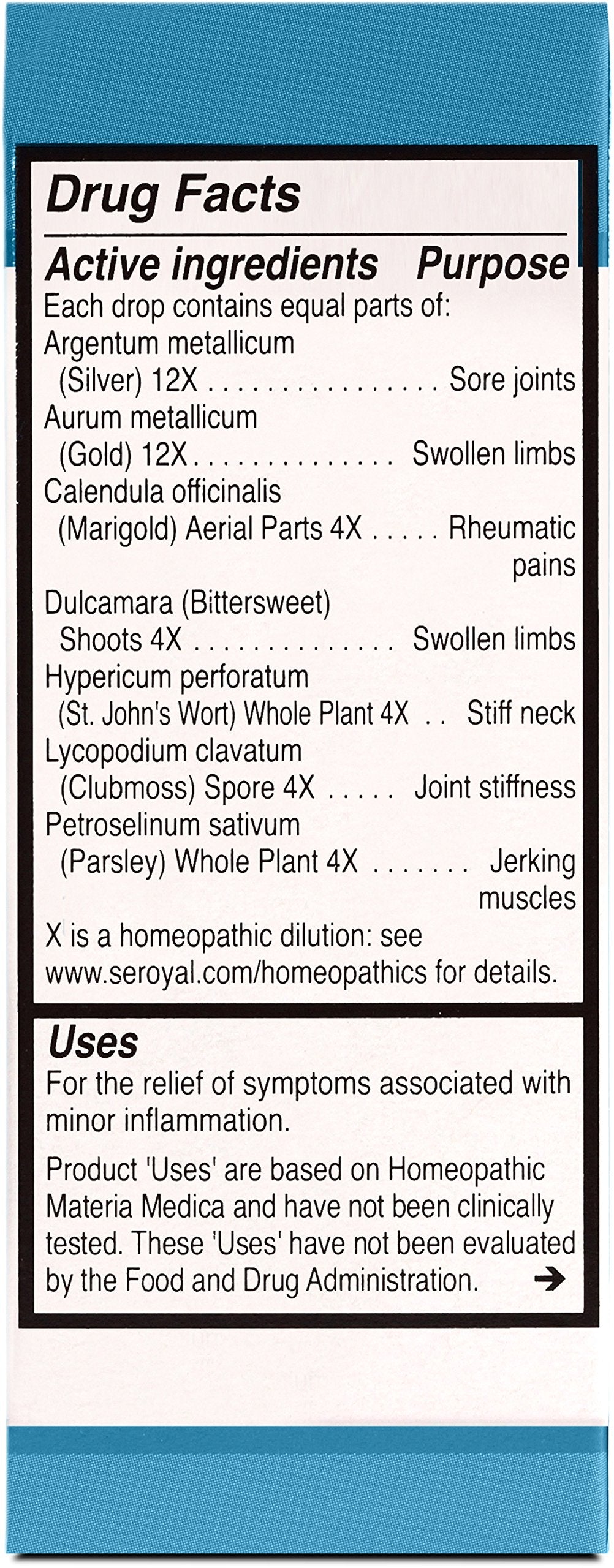 Close up of UNDA 37 Numbered Compounds packaging and dropper
