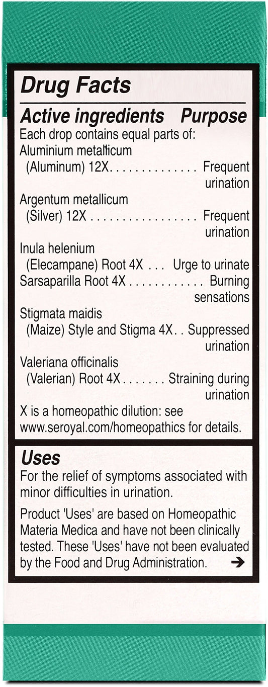 Close-up of UNDA 38 Numbered Compounds ingredient details on label