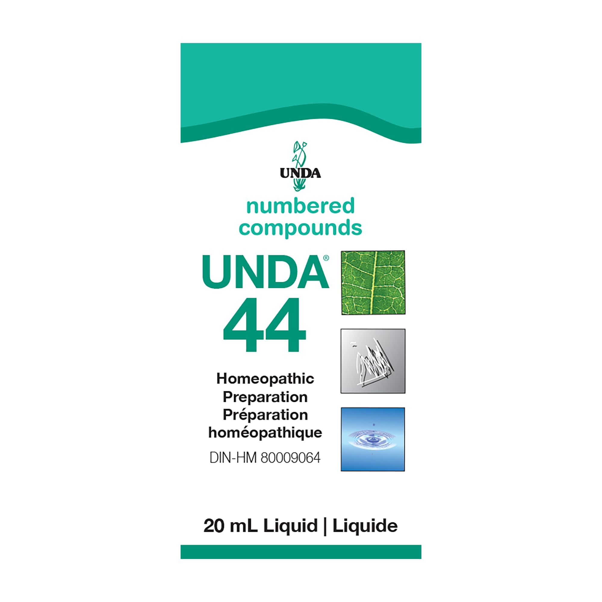 UNDA 44 Numbered Compounds bottle and box