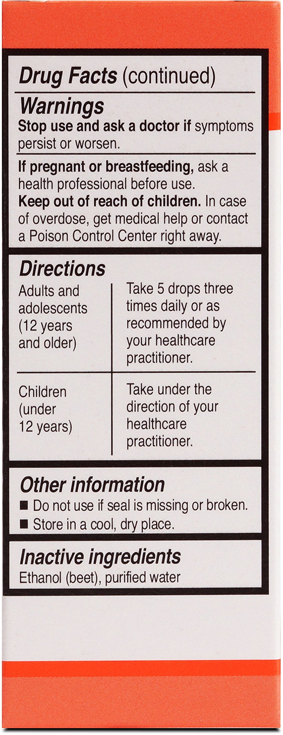 Close-up of UNDA 47 Numbered Compounds ingredients