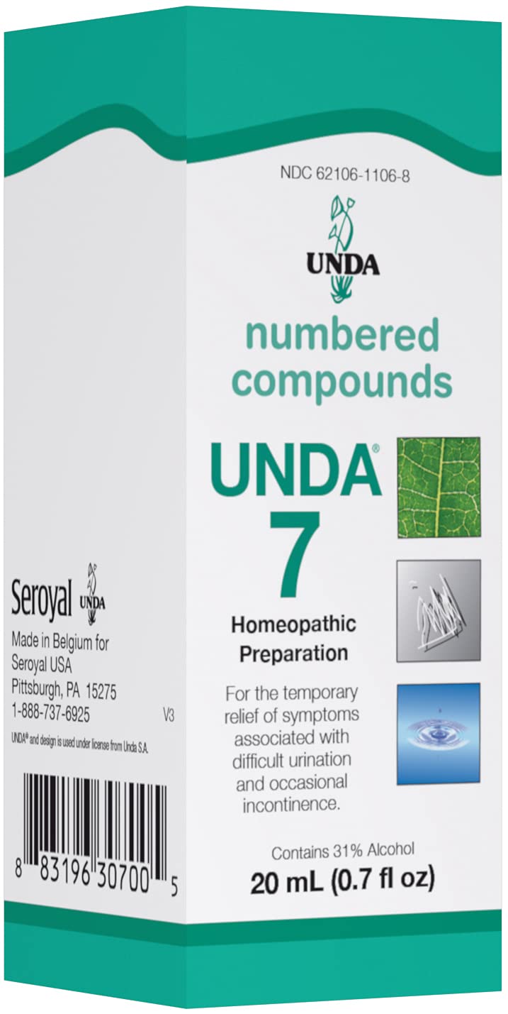 UNDA 7 Numbered Compounds bottle and label