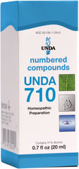 UNDA 710 Numbered Compounds bottle label