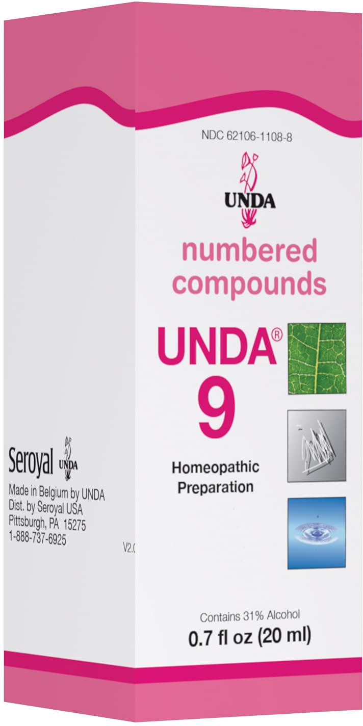 UNDA 9 Numbered Compounds bottle in 0.7 fl oz size
