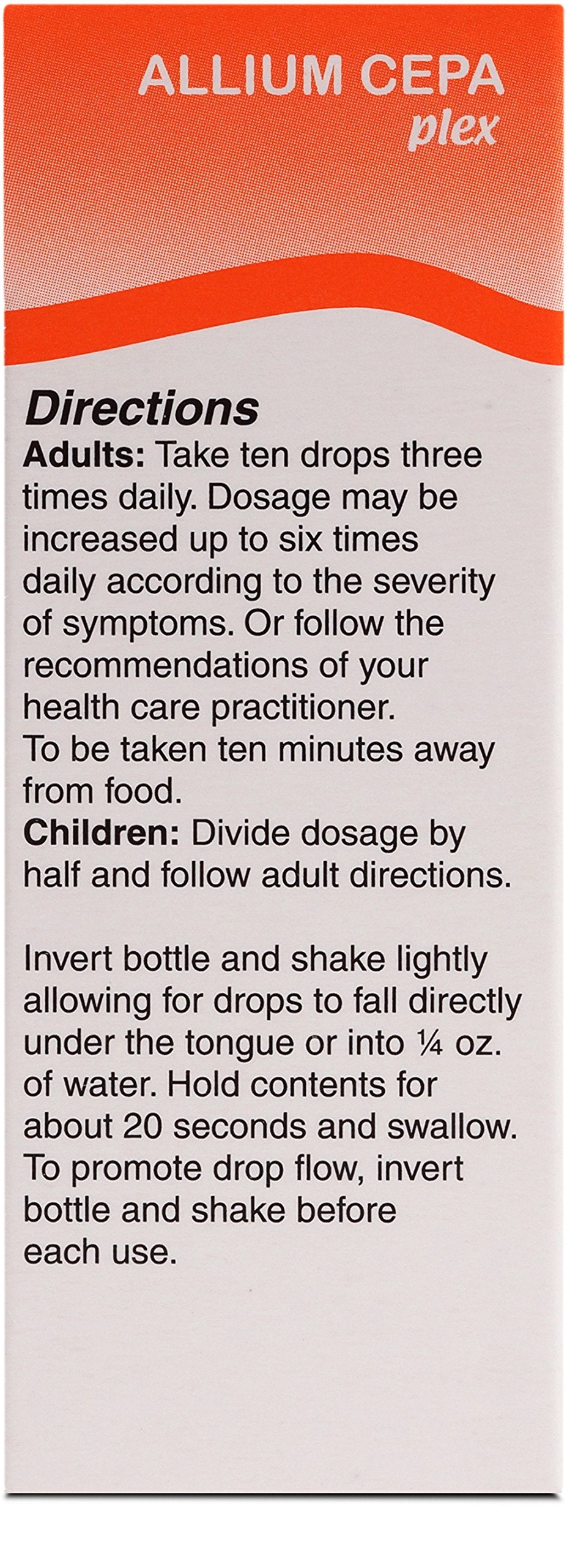 Close-up of UNDA Allium Cepa Plex label and bottle