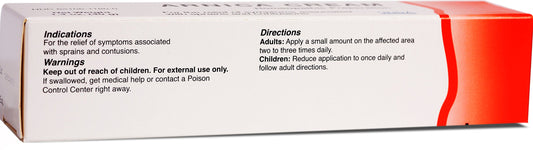 UNDA Arnica Cream label