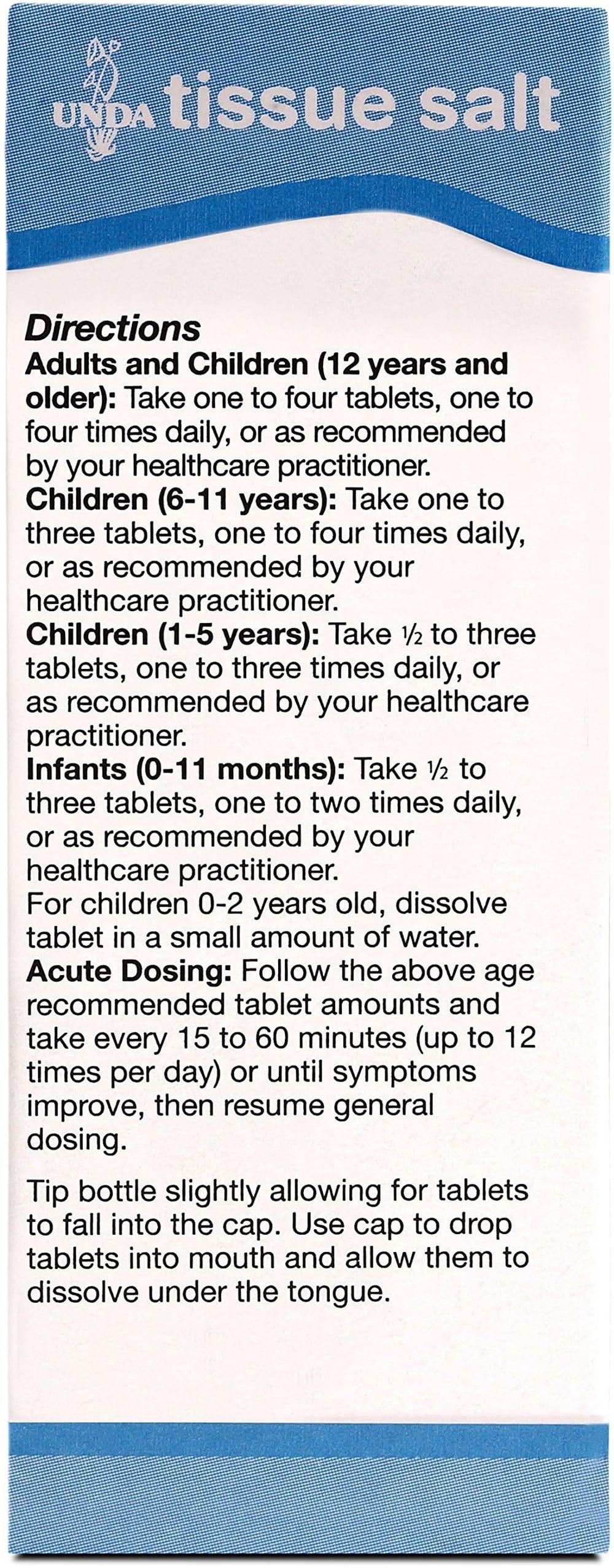 Schuessler Tissue Salts concept image for UNDA