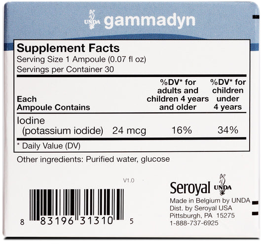 UNDA GAMMADYN I ampoules close-up
