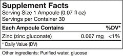 Zinc oligo-element supplement sourced biodynamically