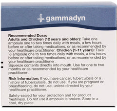 UNDA GAMMADYN Zn label on bottle