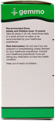Castanea Vesca Gemmotherapy product label with ingredients