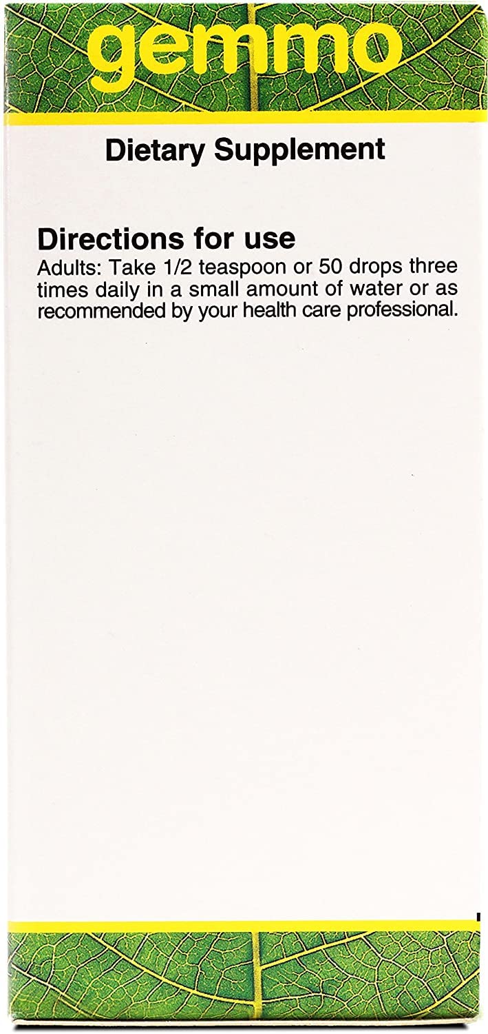 Close-up of UNDA gemmo therapy ampelopsis veitchii label on bottle 4.2 fl oz