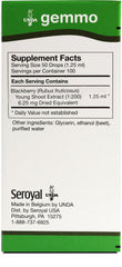 Close-up of UNDA Gemmo Therapy bottle showing label and dropper