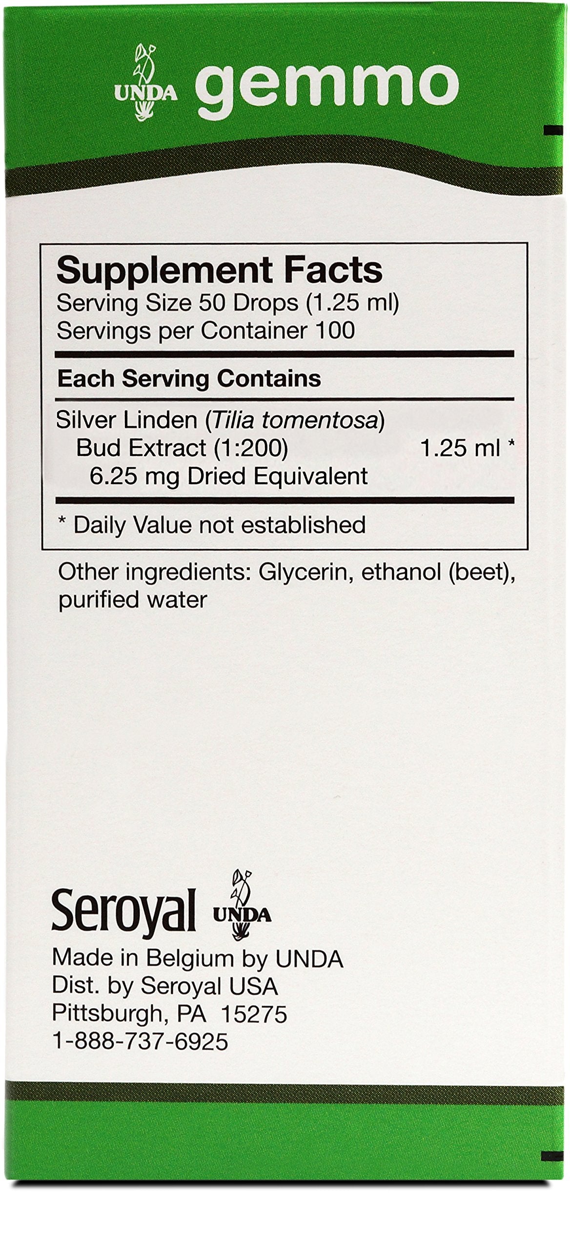 Silver Linden Bud Extract gemmotherapy vial