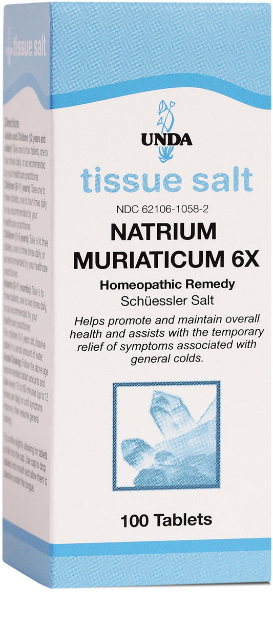 UNDA Natrium Muriaticum 6X Salt 100 tablets