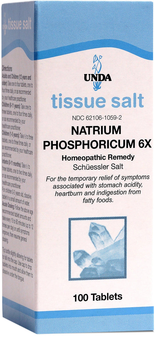 UNDA Natrium Phosphoricum 6X Salt 100 tablets packaging
