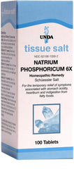 UNDA Natrium Phosphoricum 6X Salt 100 tablets packaging