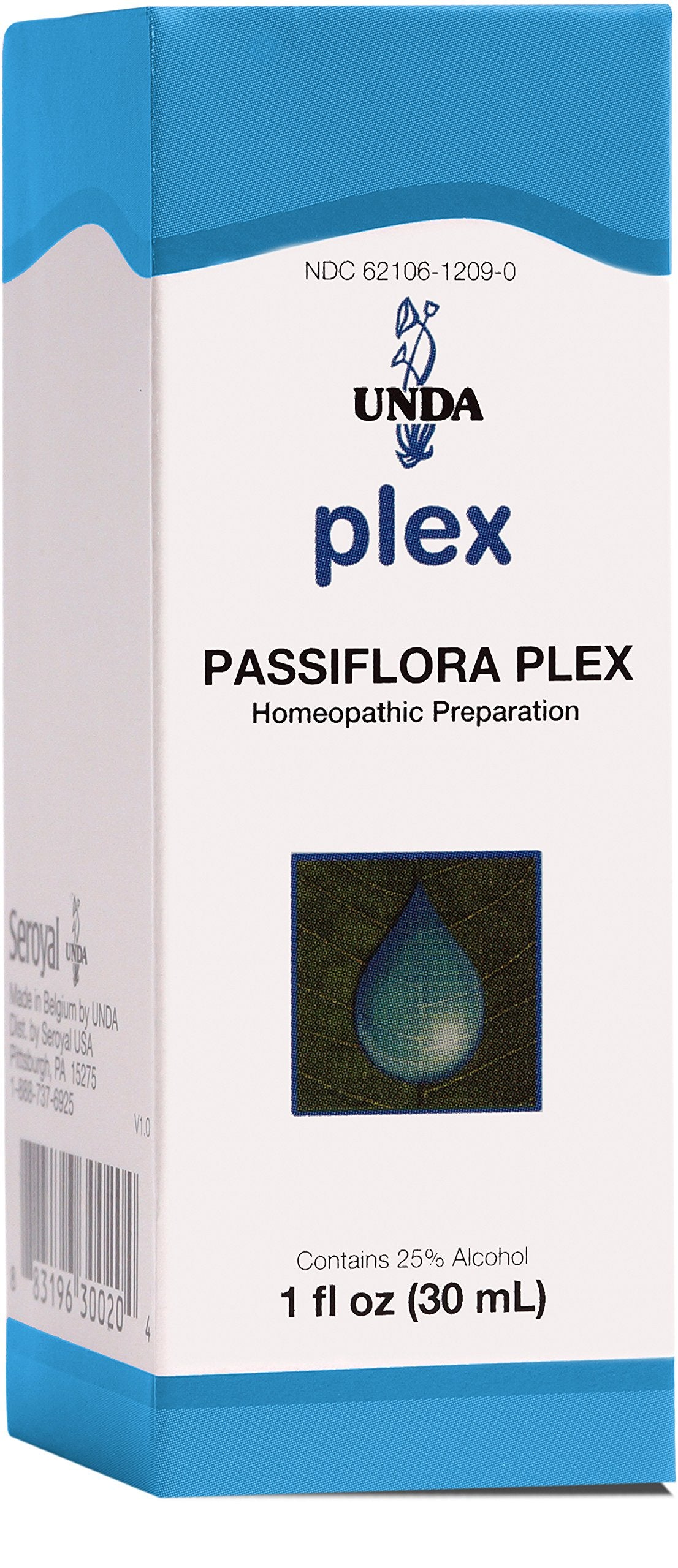 UNDA Passiflora Plex 1oz bottle - front view