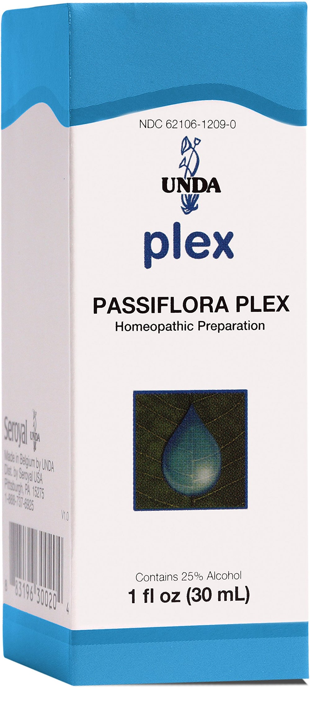 UNDA Passiflora Plex 1oz bottle - front view