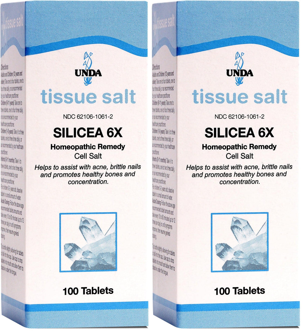 UNDA Silicea 6X Salt 100 tablets per pack (2-pack) – hero image