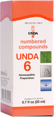 UNDA 6 Numbered Compounds bottle 0.7 fl oz