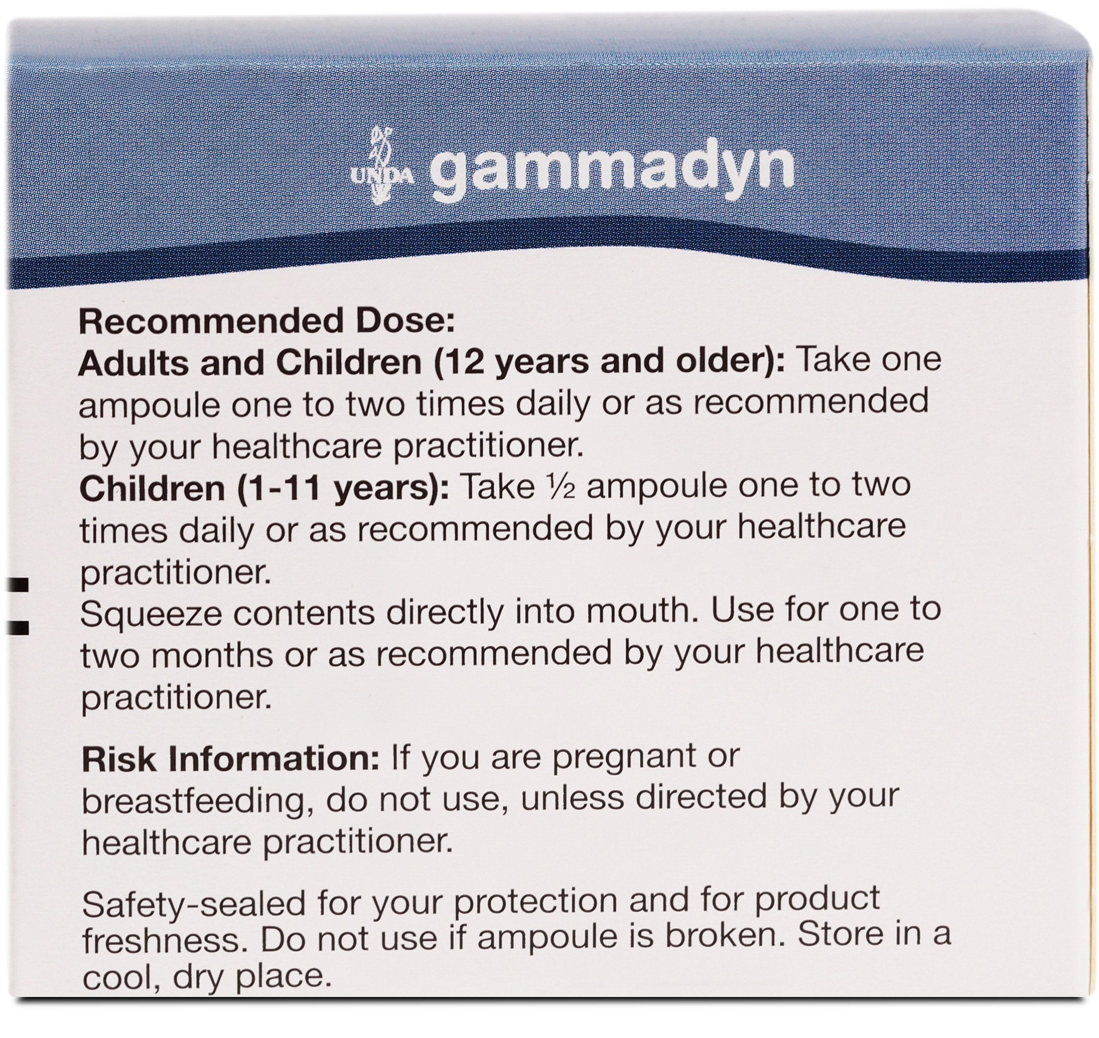 Close-up of the UNDA Gammadyn Zn-Cu label