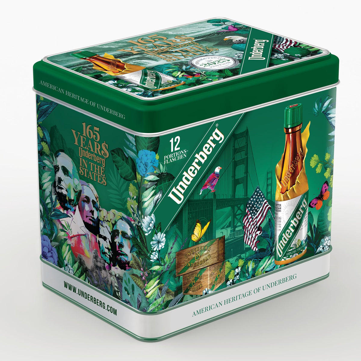 Front view of Underberg 2025 Annual Collector Tin - Limited Edition