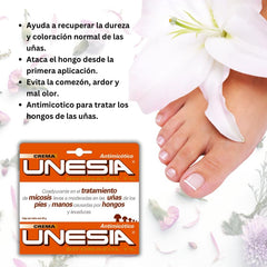 Application of Unesia cream/ointment on skin