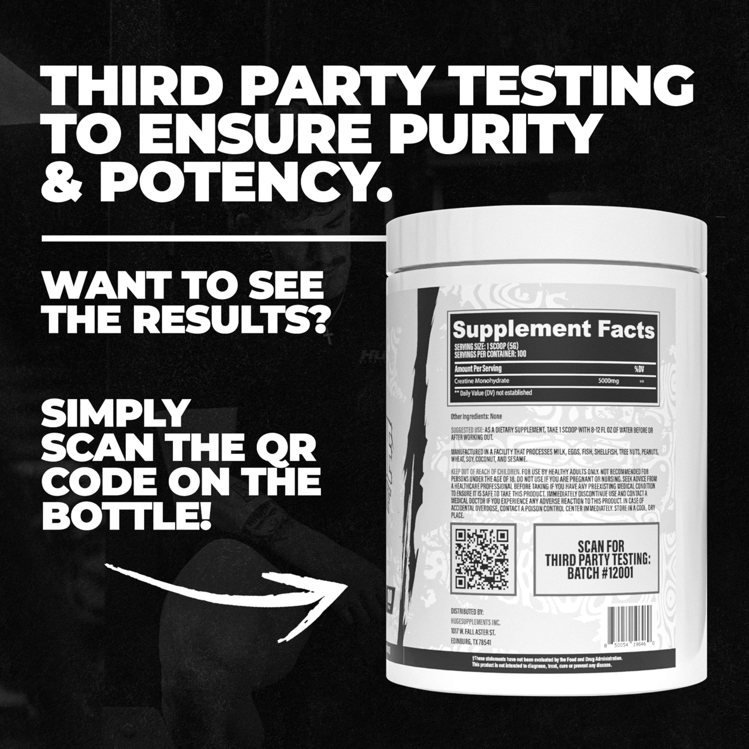 Unflavored creatine powder being mixed into liquid