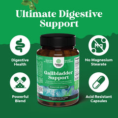 Unique gallbladder digestive support complex packaging