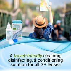 Close-up of Unique pH travel pack for gas permeable lenses