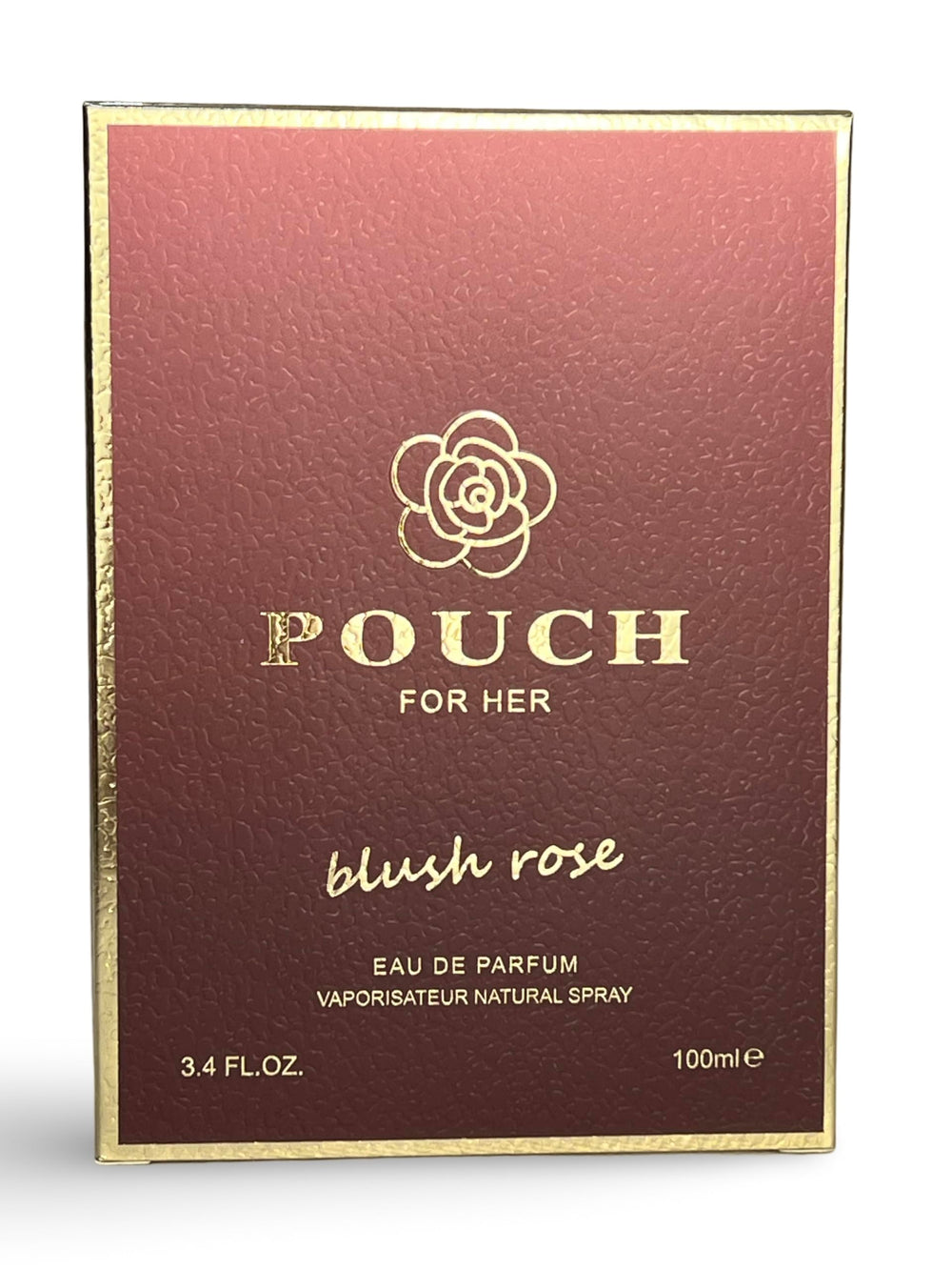 United Scents Pouch Blush Rose pink box showcasing brand presentation