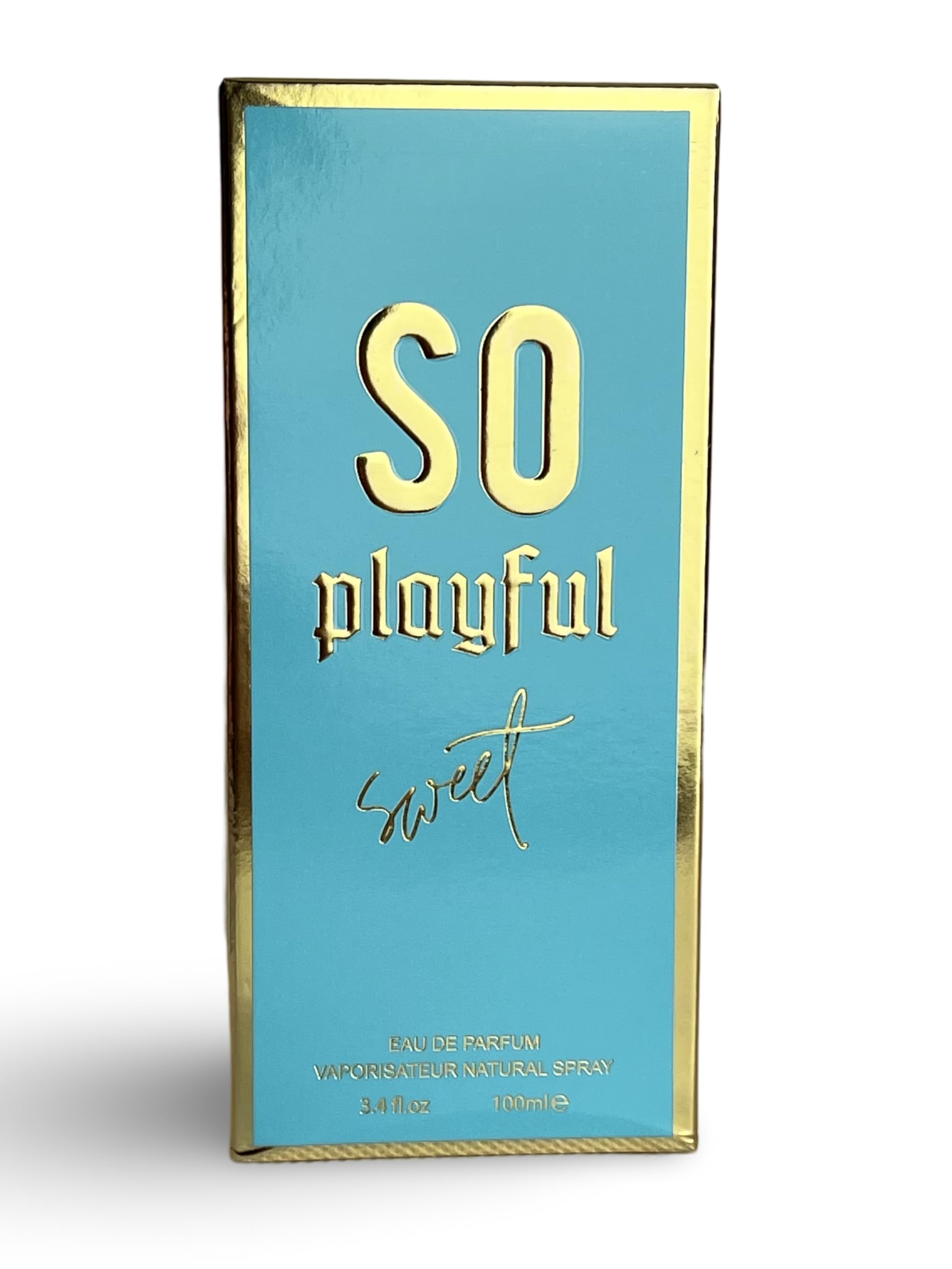United Scents SO PLAYFUL packaging box, elegant presentation for gifting.