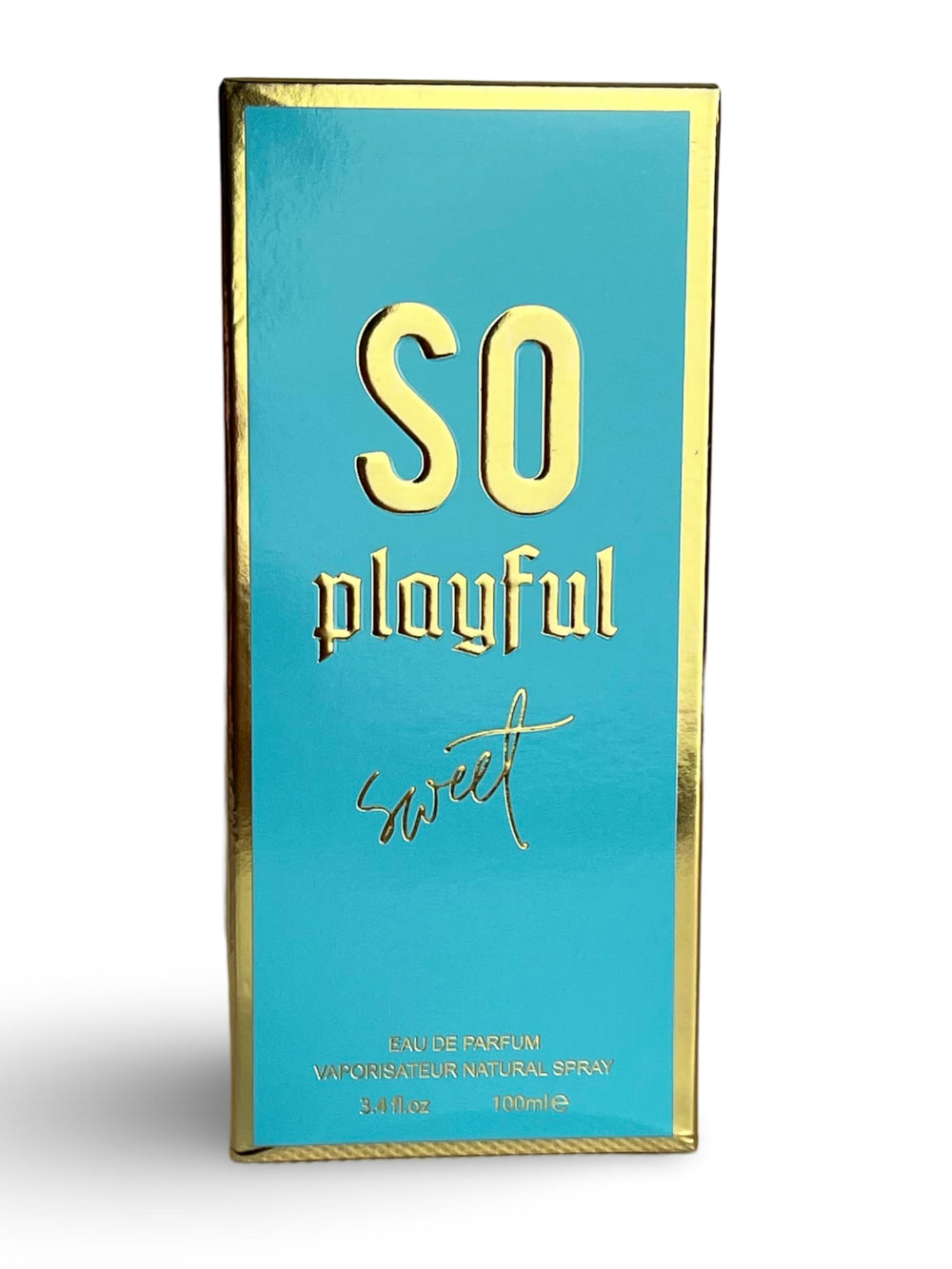 United Scents SO PLAYFUL packaging box, elegant presentation for gifting.