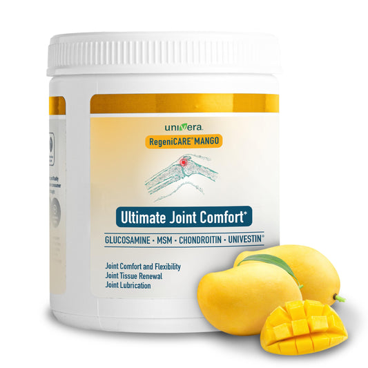 Front view of Univera RegeniCARE Mango Canister