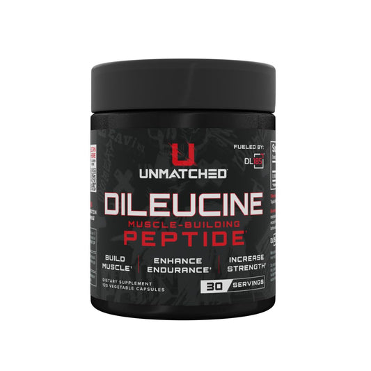 Unmatched Dileucine Amino Acid Peptide DL185 bottle – 120 Vegetable Capsules, 30 Servings